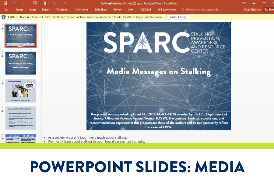 Image of PowerPoint slide software