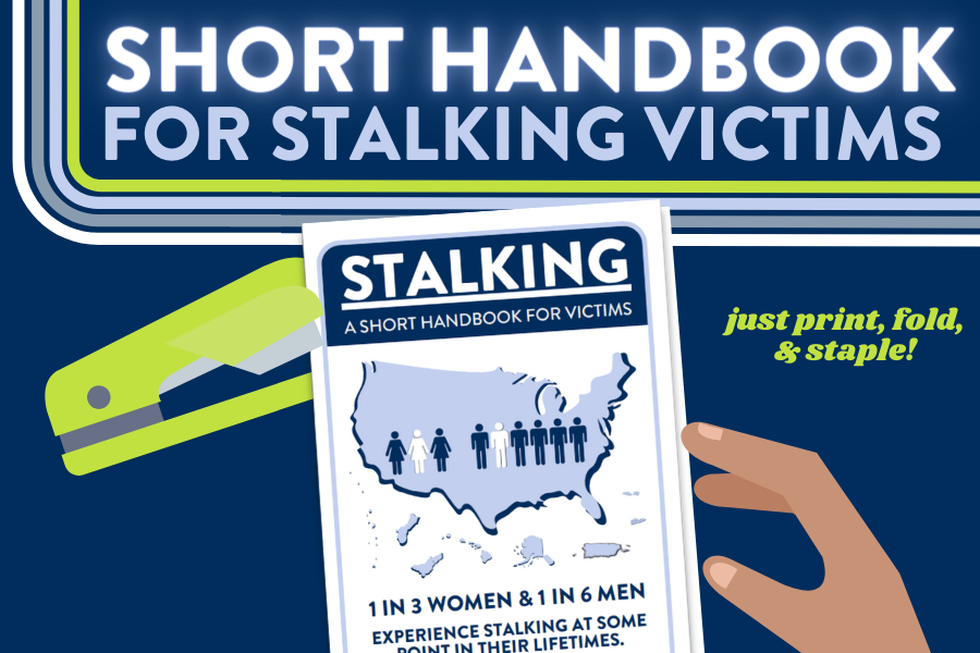 Icon for stalking victim handbook